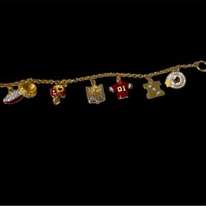 DANBURY MINT REDSKINS NFL BRACELET